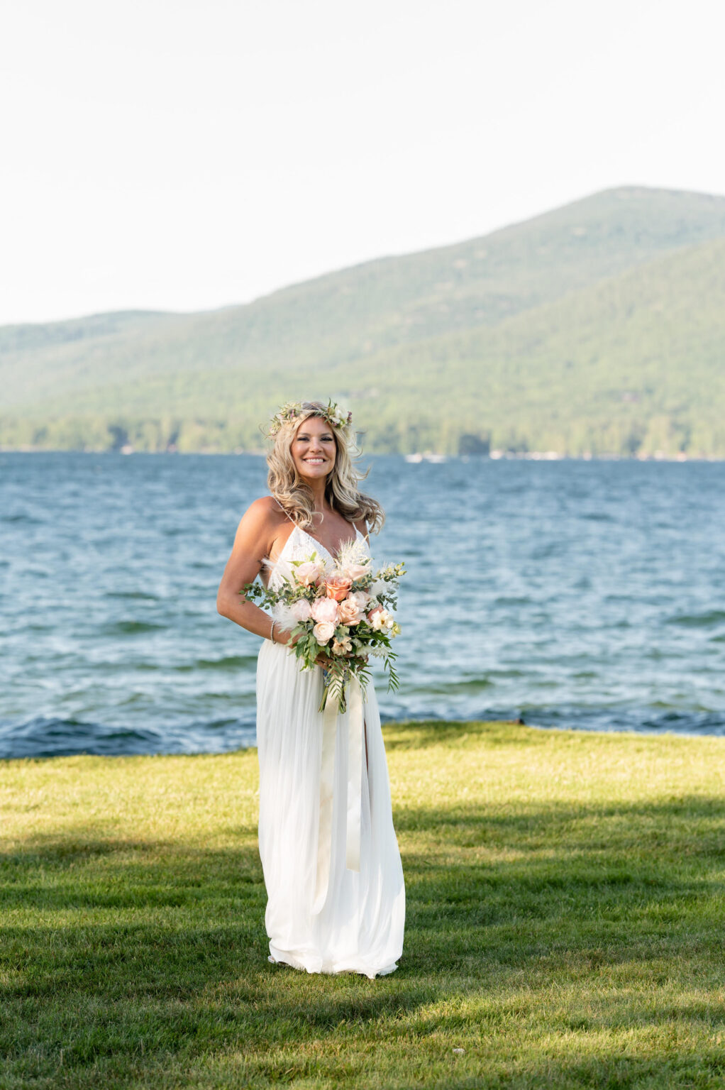 Bride in Flora Bridal Dress in Hawaii